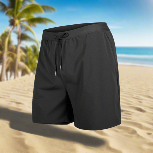 8" running shorts